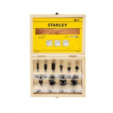 JOGO DE FRESAS PARA TUPIA 10PCS (1/4'') STANLEY